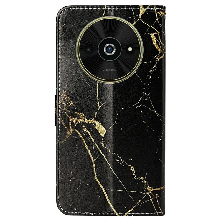For Xiaomi Poco C61 4G / Redmi A3 4G Case Leather Pattern Design Flip Wallet Phone Cover