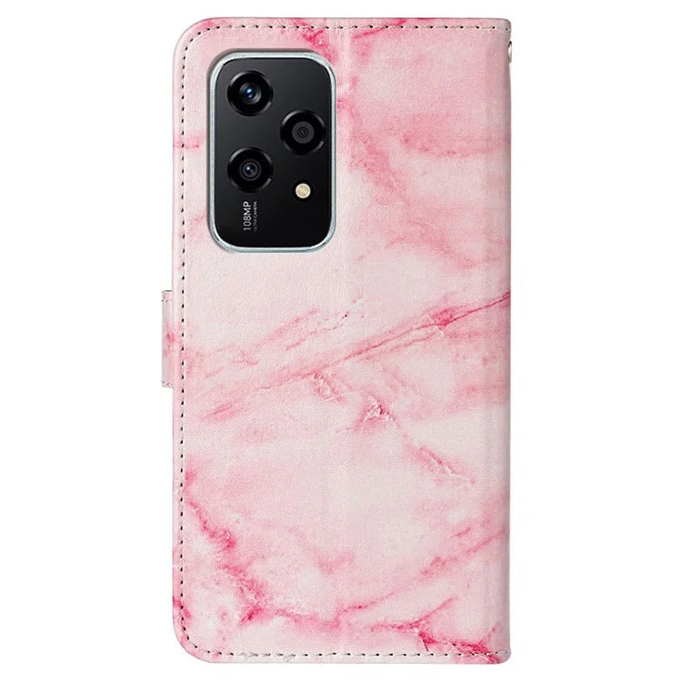 For Honor 200 Lite Case Leather Pattern Design Flip Wallet Phone Cover