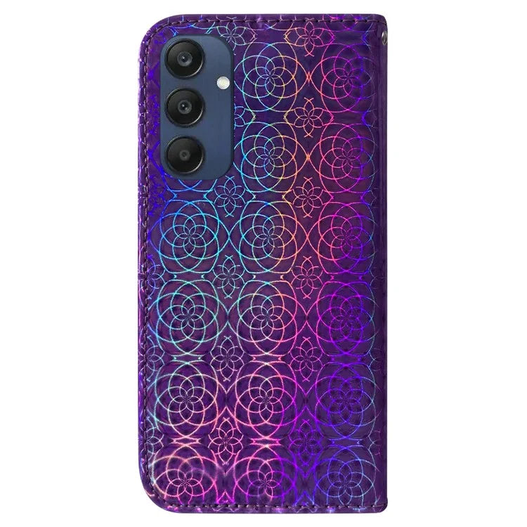 For Samsung Galaxy M35 5G Case Dazzling Flower Leather Phone Cover with Stand