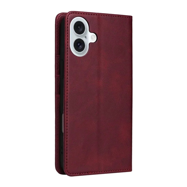 For iPhone 16 Plus Case Leather Phone Cover with RFID Blocking Wallet