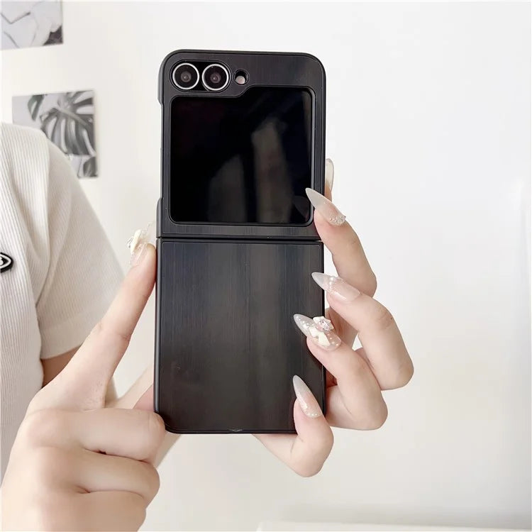 For Samsung Galaxy Z Flip6 5G Case Protective Stainless Steel + PC Phone Cover