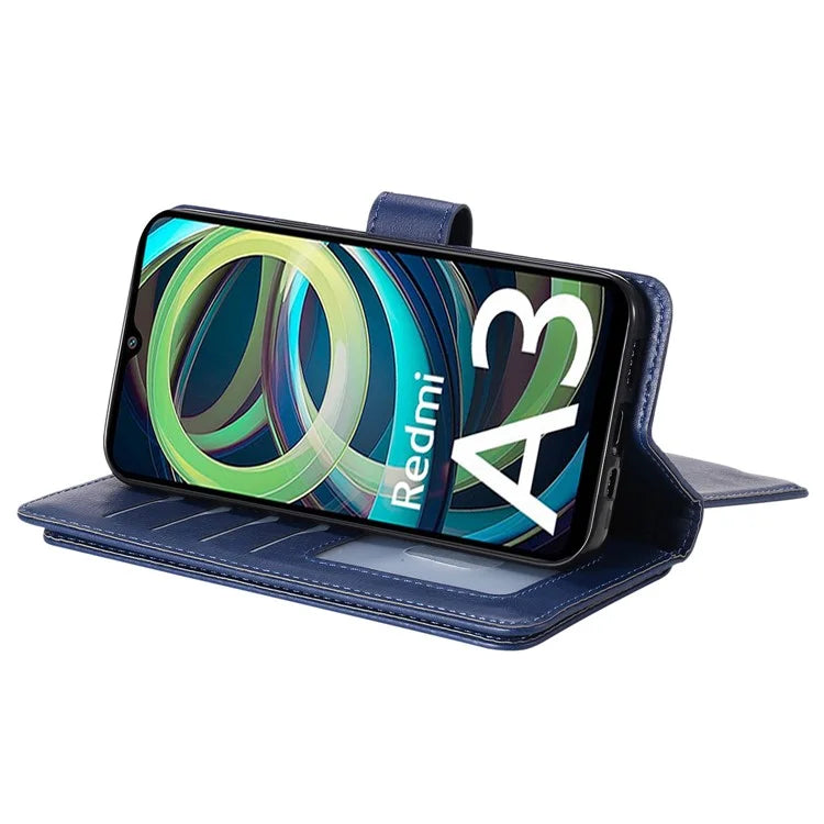 KT Multi-Functional Series-1 For Xiaomi Poco C61 4G / Redmi A3 4G Case Shockproof Flip Leather Phone Cover 10 Card Holder