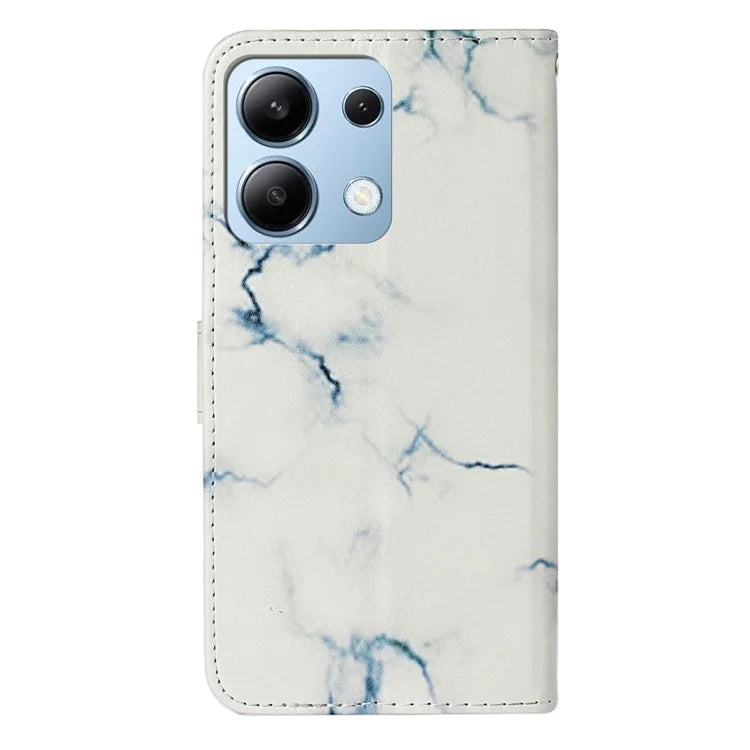 For Xiaomi Redmi Note 13 4G Case Pattern PU Leather Shockproof Flip Phone Cover