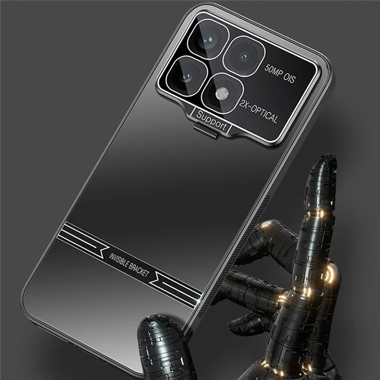 For Xiaomi Poco F6 Pro 5G / Redmi K70 5G / K70 Pro 5G Case Kickstand PC+TPU Matte Phone Cover with Lens Film