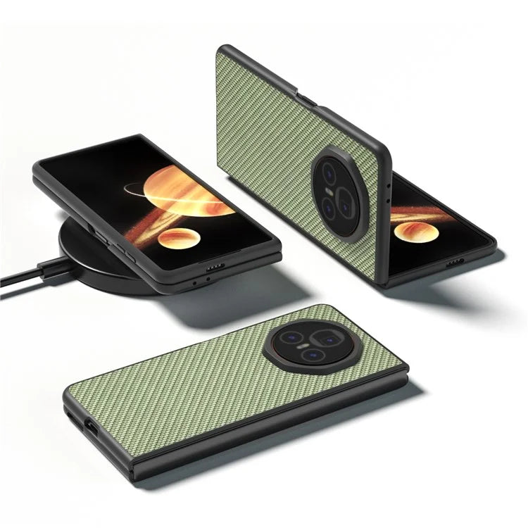 For Honor Magic V3 5G Case Carbon Fiber Texture PU+PC Phone Cover