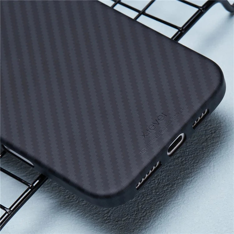X-LEVEL For iPhone 16 Case Camera Protection Hard PC Phone Cover Carbon Fiber Texture