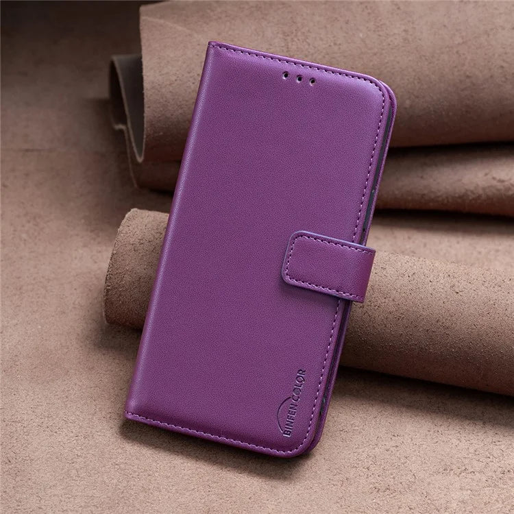 BINFEN COLOR BF17 For Samsung Galaxy A06 Leather Phone Case Wallet Cover
