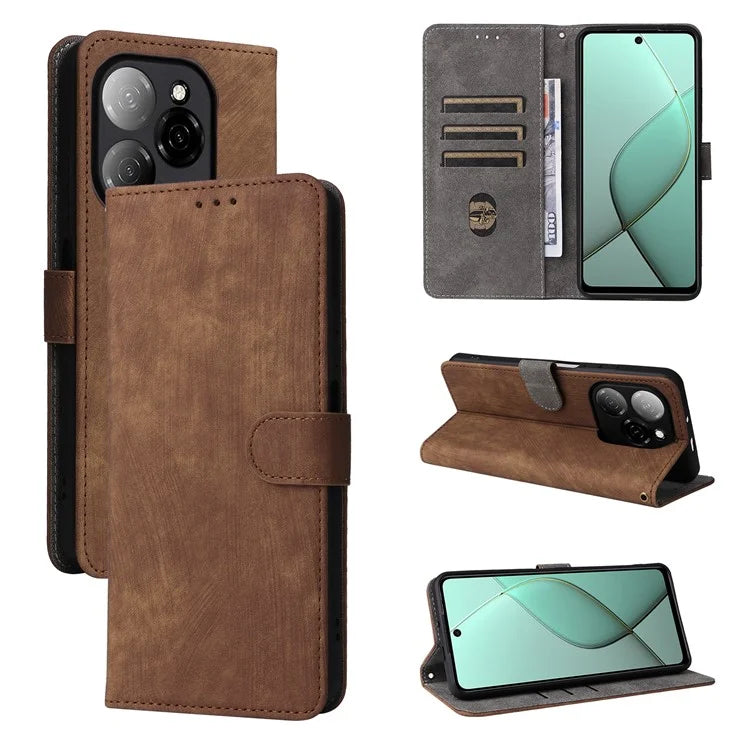 For TECNO Spark 20 Pro 5G / KJ8 Case RFID Blocking PU Leather Wallet Phone Cover
