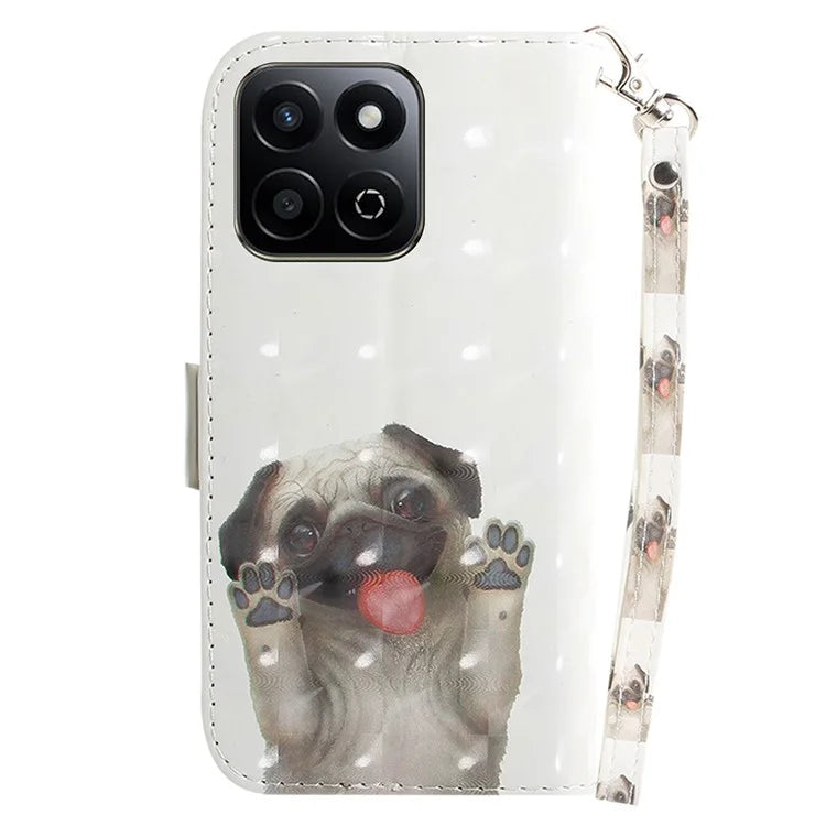 For Honor Play 60 Plus 5G Case Leather Wallet Phone Cover Pattern Printing
