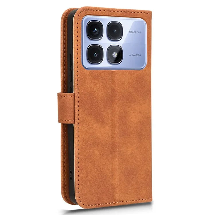 For Xiaomi Redmi K70 Ultra Leather Case Skin-Feel Anti-Drop Wallet Flip Phone Cover