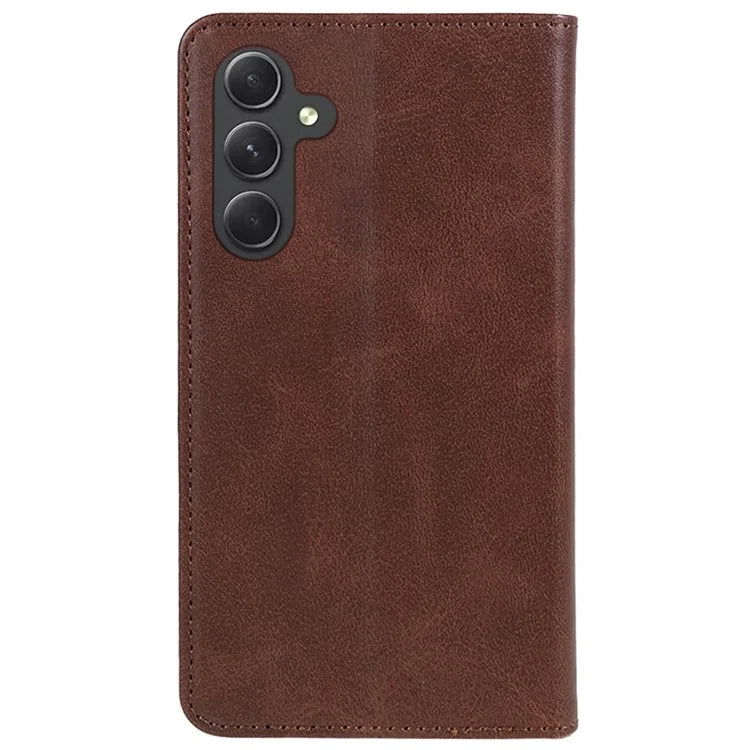 For Samsung Galaxy A16 5G Case Leather Flip Shockproof Calf Texture Phone Cover