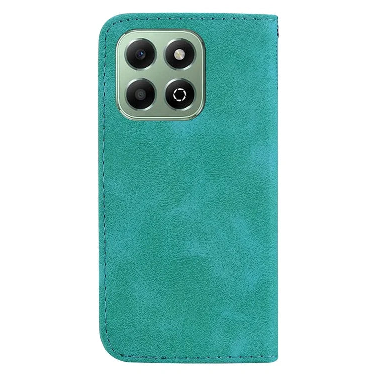 For Honor X6b 4G Case 7-Shaped Pattern Imprint Stand Leather Phone Cover