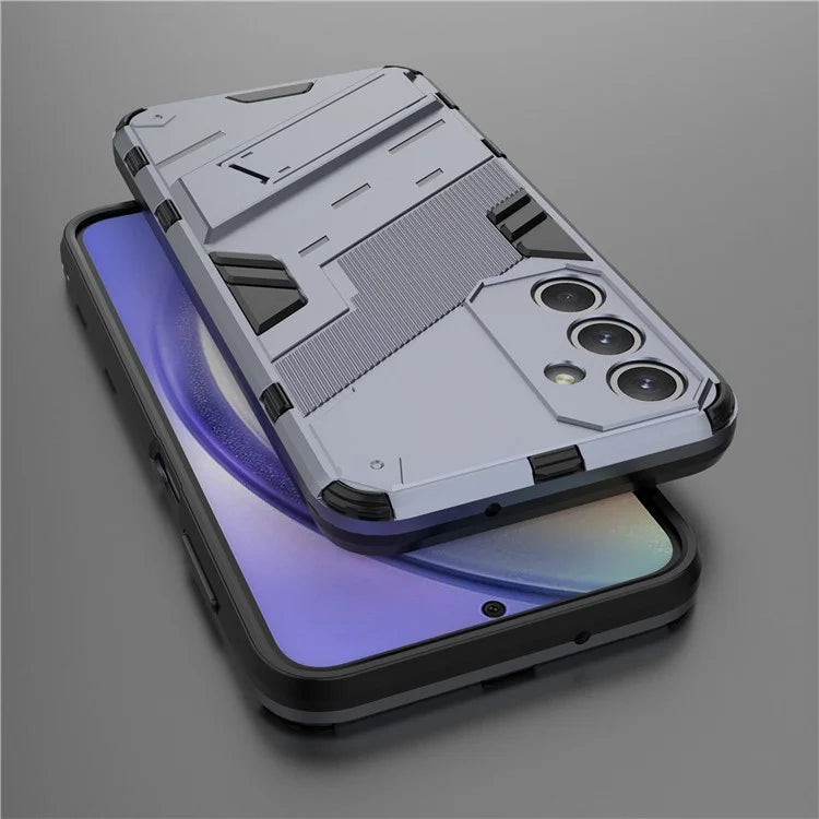 For Samsung Galaxy M35 5G Case PC+TPU Shockproof Phone Cover with Kickstand