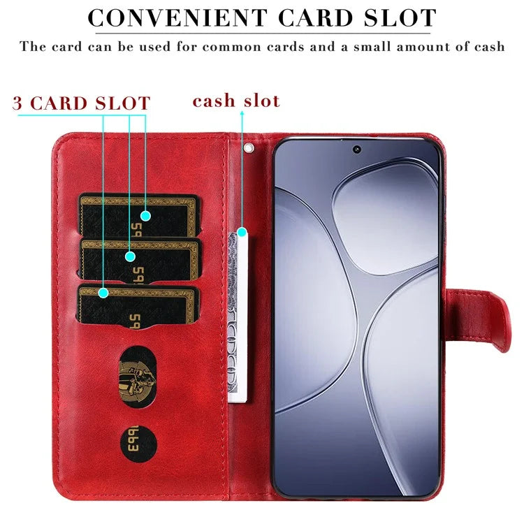 For Xiaomi Redmi K70 Ultra Case Zipper Wallet Calf Texture PU Leather Phone Cover