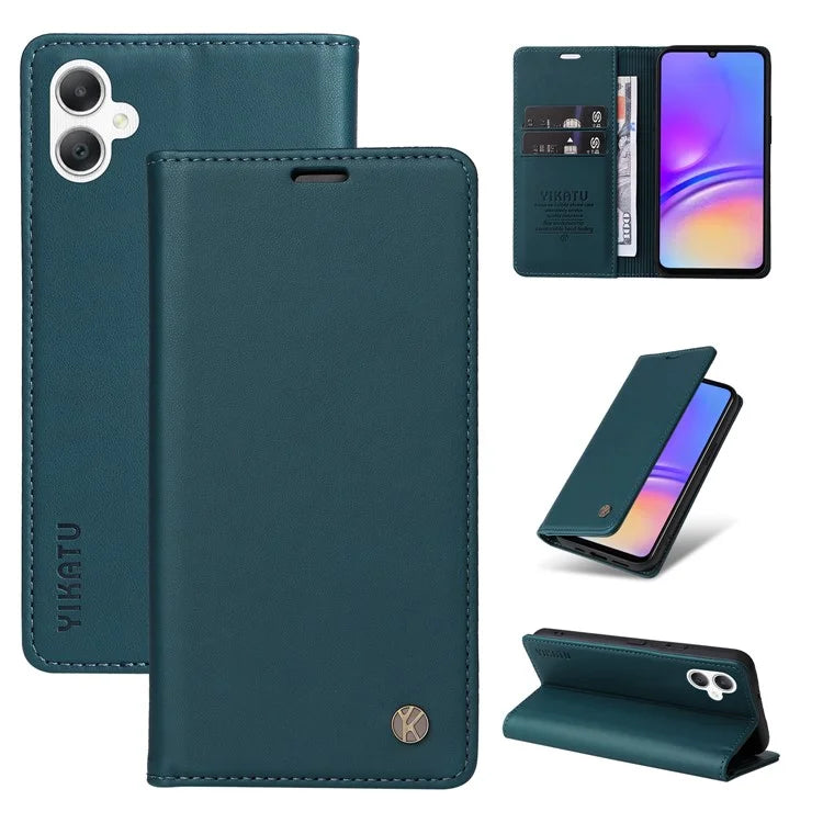 YIKATU YK-001 For Samsung Galaxy A06 Case Stand Leather Phone Cover Strong Magnetic Closure