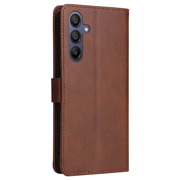 KT Leather Series-2 for Samsung Galaxy A16 5G Case Solid Color Leather Phone Cover Wallet Stand