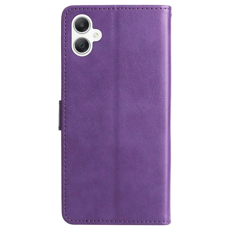 KT Leather Series-2 for Samsung Galaxy A06 Case Solid Color Leather Phone Cover Wallet Stand
