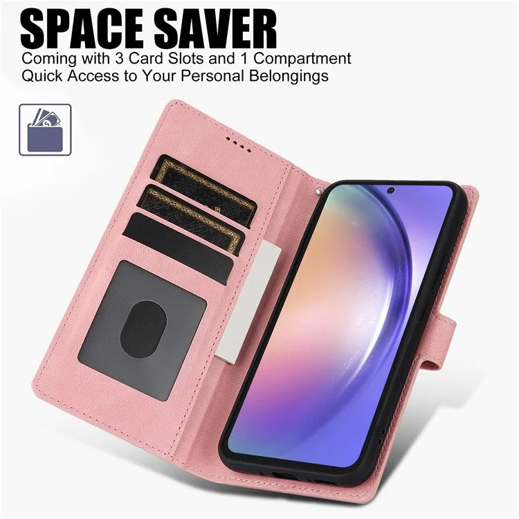 For Samsung Galaxy A16 5G Case PU Leather Phone Cover with Wallet Stand View