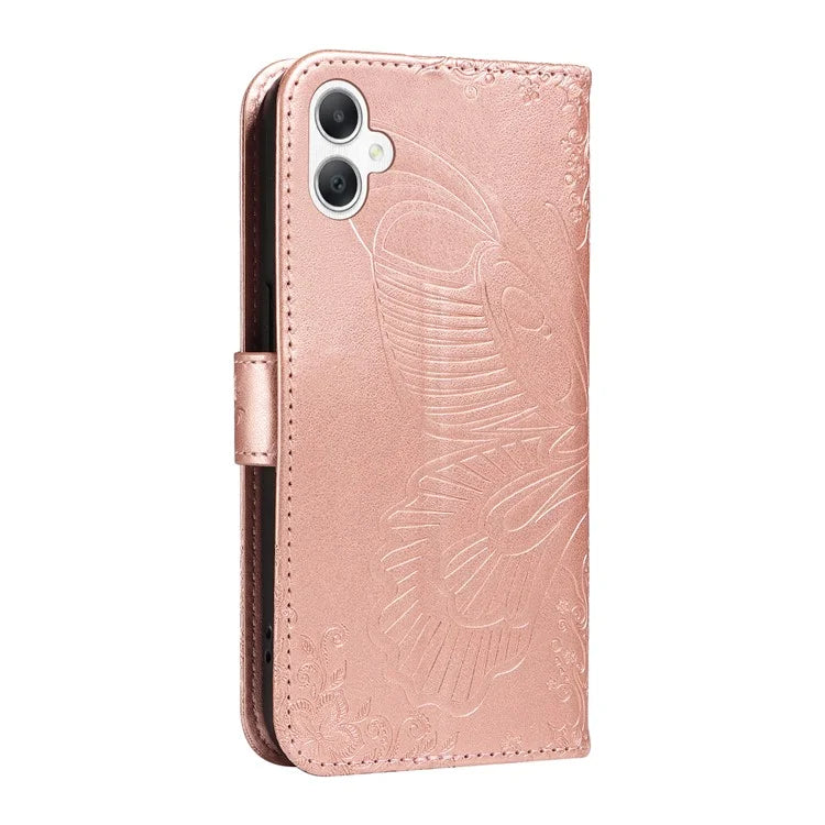 For Samsung Galaxy A06 Case Butterfly Pattern Leather Wallet Flip Phone Cover