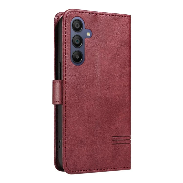 For Samsung Galaxy A16 5G Case Flip Wallet T-Shape Lines Leather Phone Cover