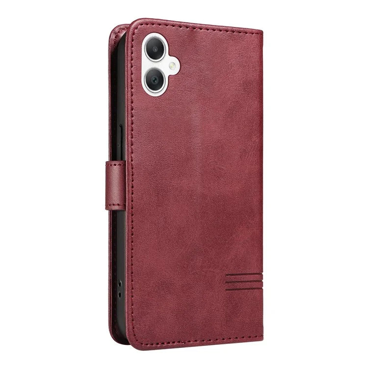 For Samsung Galaxy A06 Case Flip Wallet T-Shape Lines Leather Phone Cover