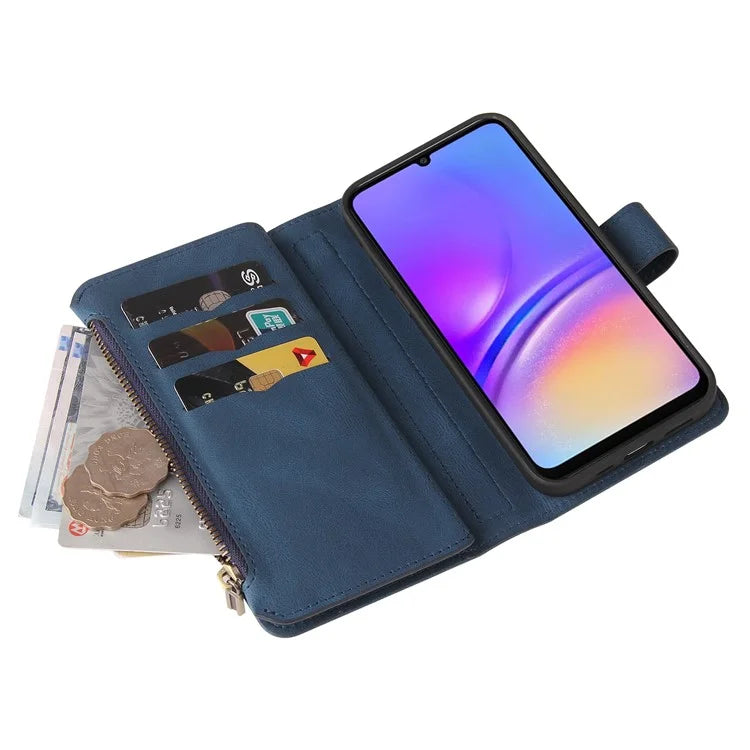 KT Multi-Functional Series-2 For Samsung Galaxy A06 Phone Case Zipper Wallet Leather Stand Cover