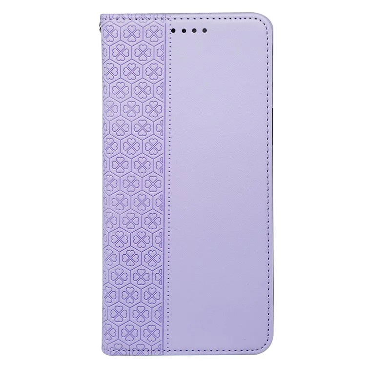 For Samsung Galaxy A06 Case Four-Leaf Clover Leather Flip Phone Cover Stand Wallet