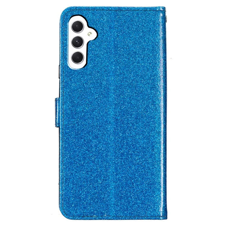 For Samsung Galaxy A16 5G Wallet Case Glitter Anti-Scratch Leather Phone Cover Stand