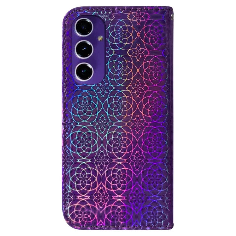 For Samsung Galaxy A16 5G Stand Case Dazzling Flower Leather Phone Cover