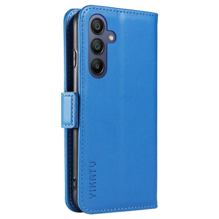 YIKATU YK-003 For Samsung Galaxy A16 5G Case Wallet Stand Leather Phone Cover Side Buckle