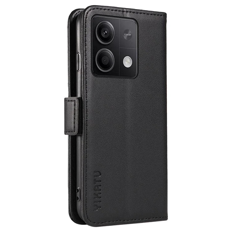 YIKATU YK-003 For Xiaomi Poco X6 5G / Redmi Note 13 Pro 5G Case Wallet Stand Leather Phone Cover Side Buckle