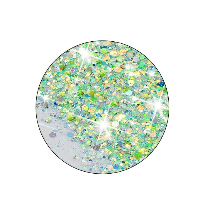 For iPhone 16 Pro Max Case Sparkle Sequins Luminous Epoxy TPU Phone Cover