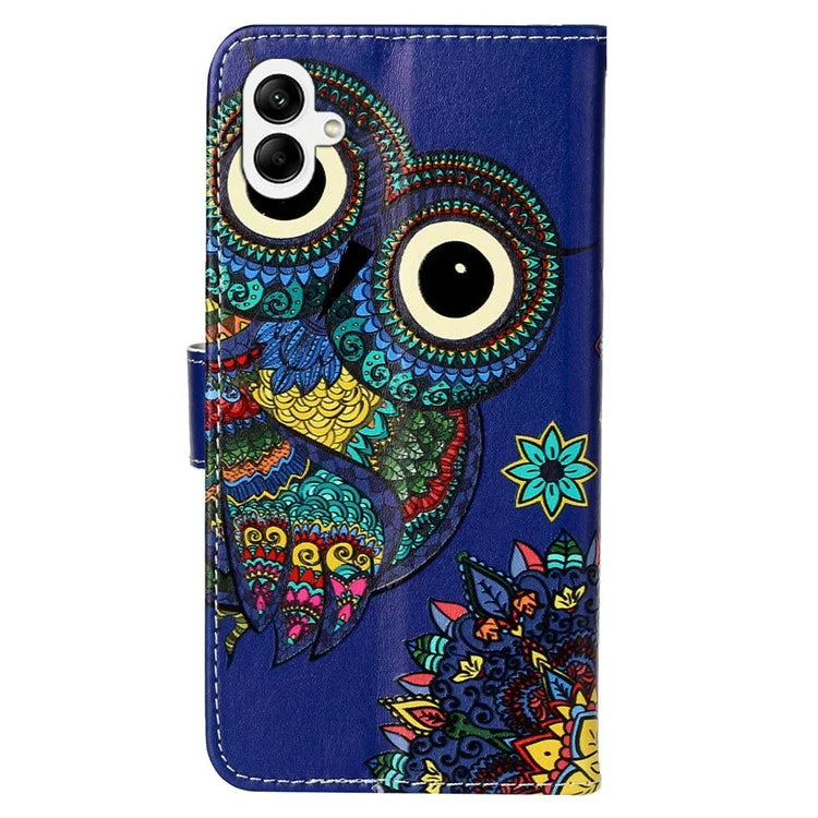 For Samsung Galaxy A06 Case Pattern Leather Wallet Phone Cover with Card Holder