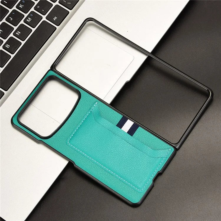 For Xiaomi Mix Fold 4 5G Case Card Holder Litchi Texture Leather+PC Folding Phone Cover
