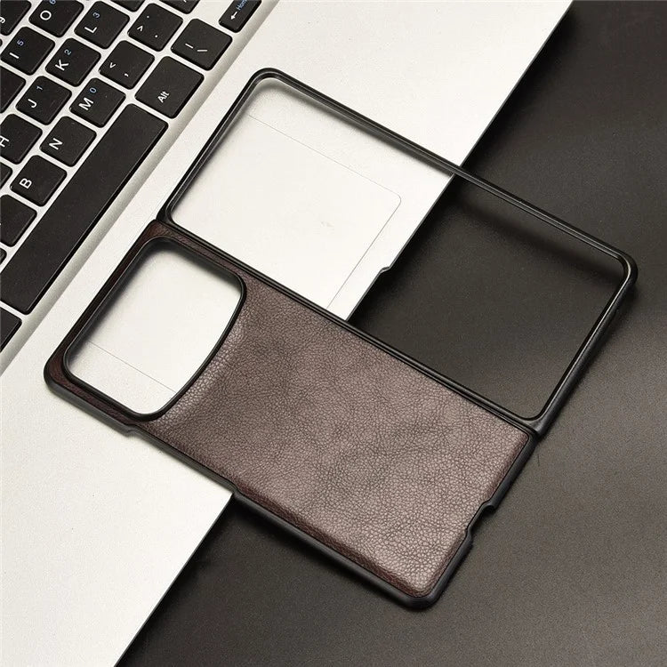 For Xiaomi Mix Fold 4 5G Case Litchi Texture PU Leather + PC Phone Cover