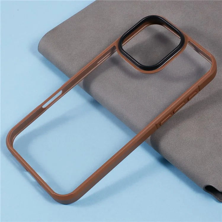 X-LEVEL For iPhone 16 Pro Max Case Acrylic+Silicone Anti-Scratch Clear Back Phone Cover