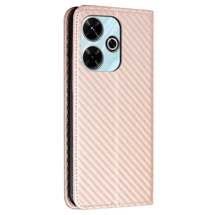 For Xiaomi Redmi 13 5G / 13 4G Case Leather Flip Phone Cover Stand Strong Magnetic Closure