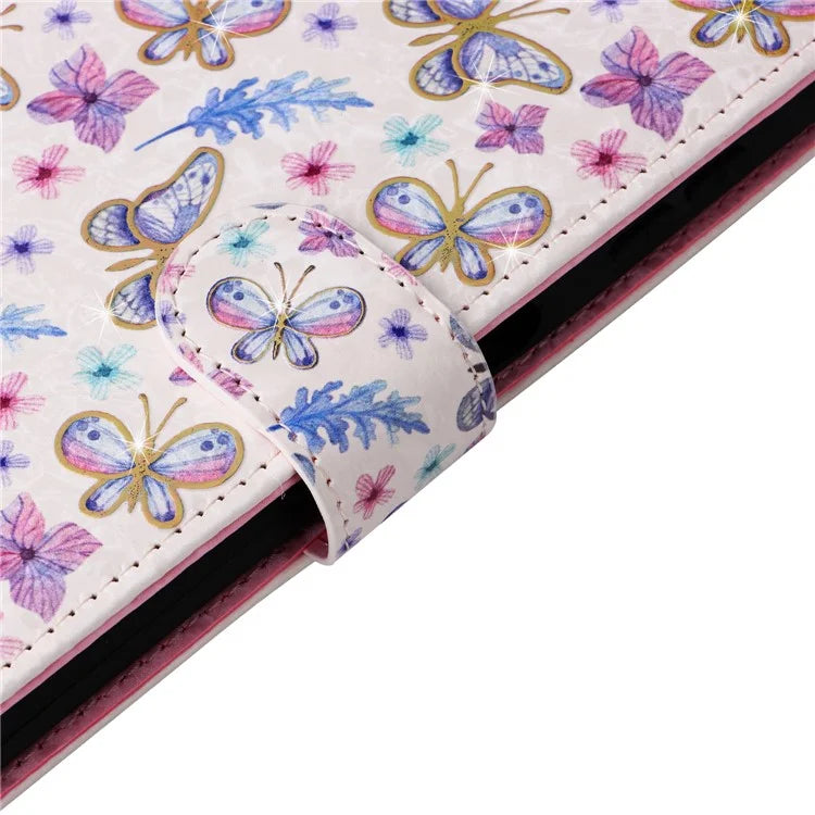 For Samsung Galaxy A16 5G Case RFID Blocking Flower Leather Phone Cover