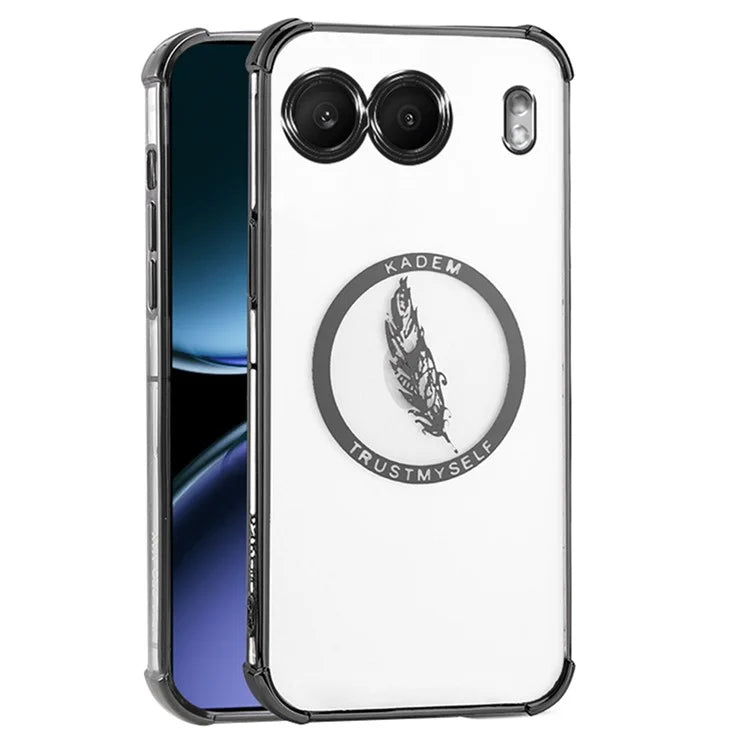 KADEM For OnePlus Nord 4 Case TPU Clear Phone Cover Feather Pattern