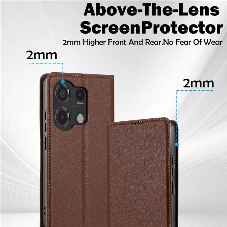 LC.IMEEKE L1 Series for Xiaomi Poco M6 Pro 4G / Redmi Note 13 Pro 4G Case PU Leather Wallet Stand Phone Cover