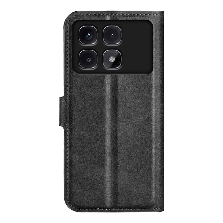 For Xiaomi Redmi K70 Ultra Stand Case Anti-Scratch Calf Texture Leather Phone Cover