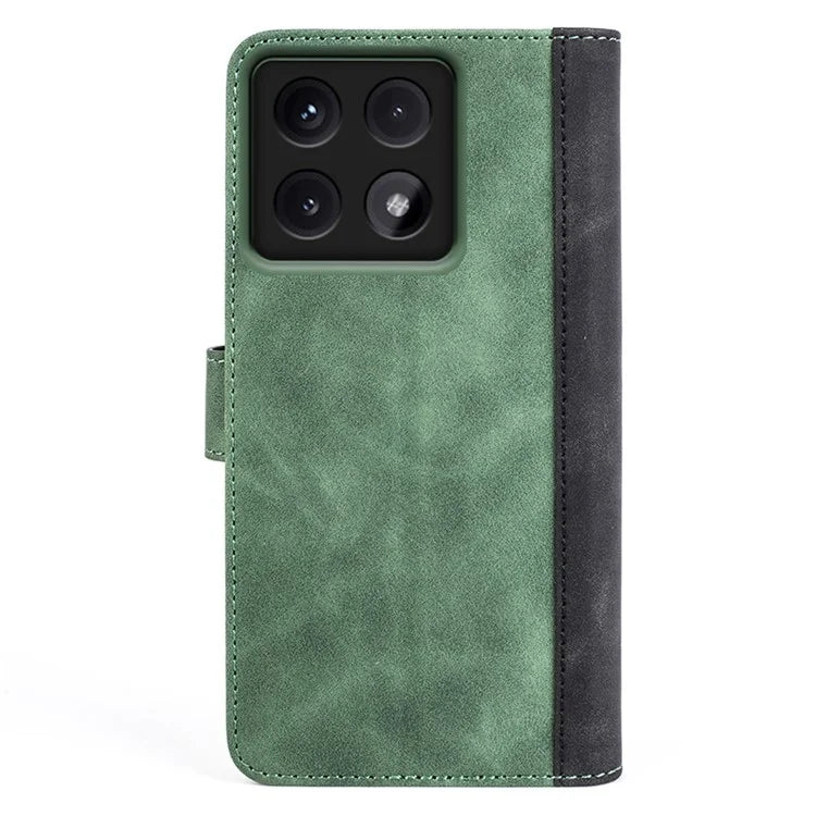 For Xiaomi 14T Pro Wallet Case Leather Phone Cover Splicing Color