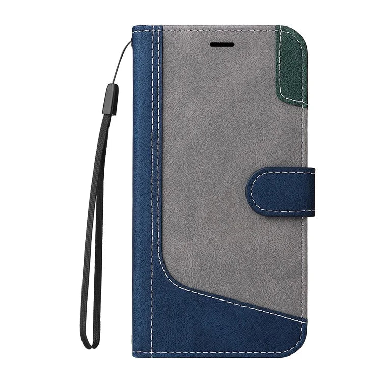 For Realme Narzo 70 5G / Narzo 70 Pro 5G / P1 5G / 12 4G / 12+ 5G Case Flip Wallet Leather Phone Cover 3 Color Splicing