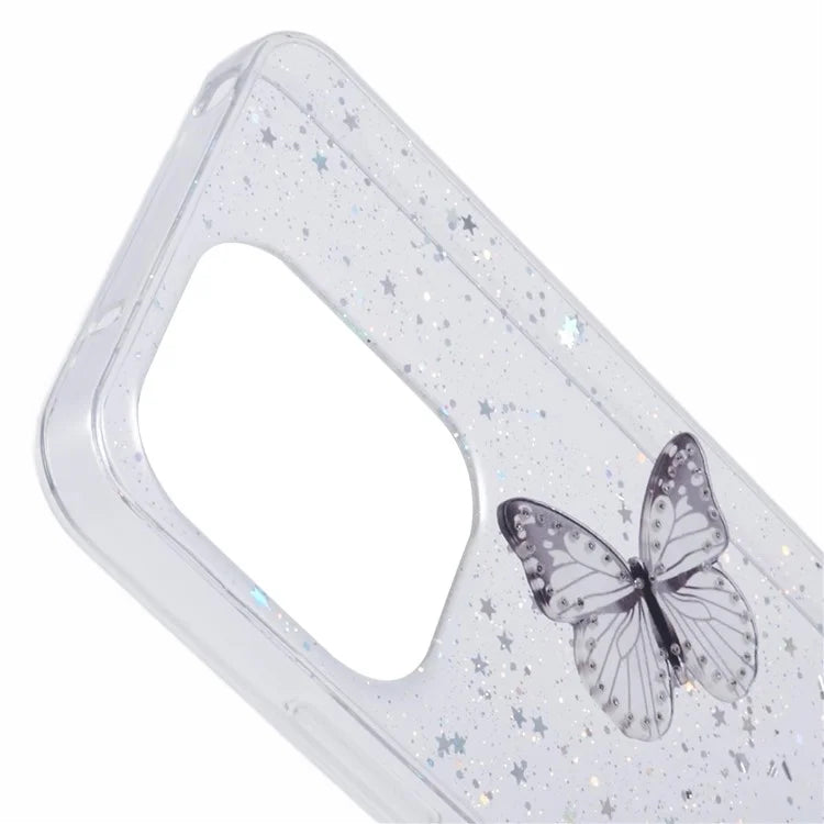 AW Series For Xiaomi Redmi 13 5G / 13 4G Case Epoxy PVC Butterfly TPU Aesthetics Phone Cover