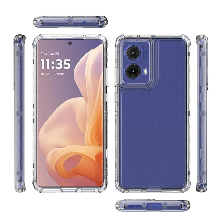 For Motorola Moto G85 5G / S50 Neo 5G Case Anti-Scratch Acrylic+TPU Clear Phone Cover