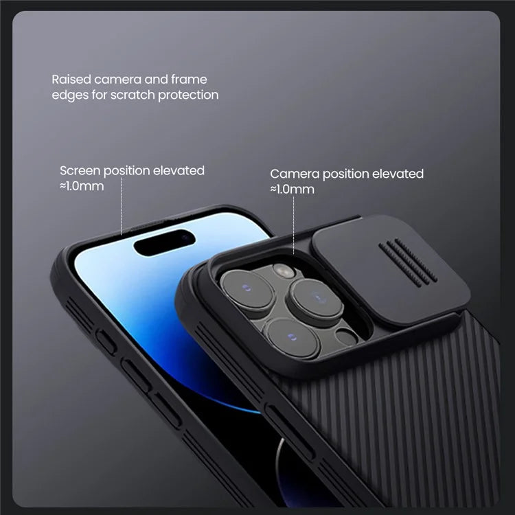 NILLKIN Camshield Pro for iPhone 16 Pro Max Case Compatible with MagSafe TPU+PC Phone Cover with Slider Camera