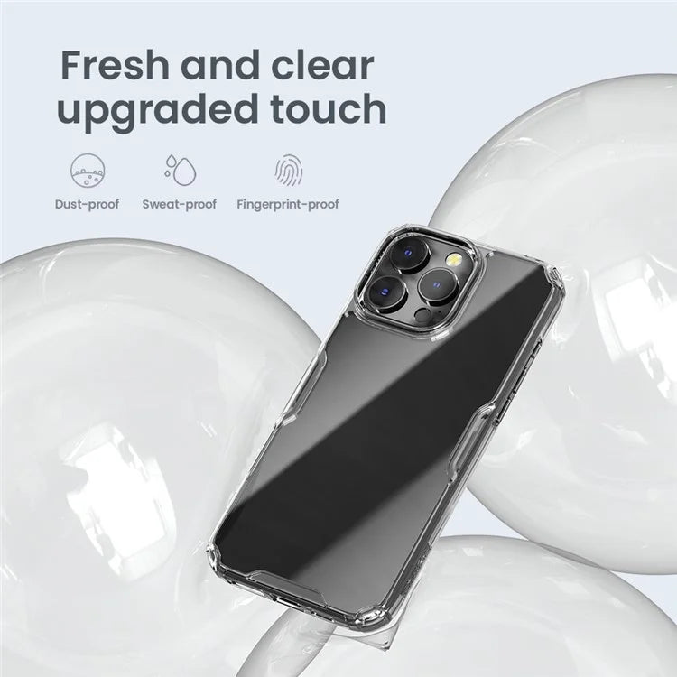 NILLKIN Nature Pro Series for iPhone 16 Pro Clear Case PC+TPU Phone Back Cover