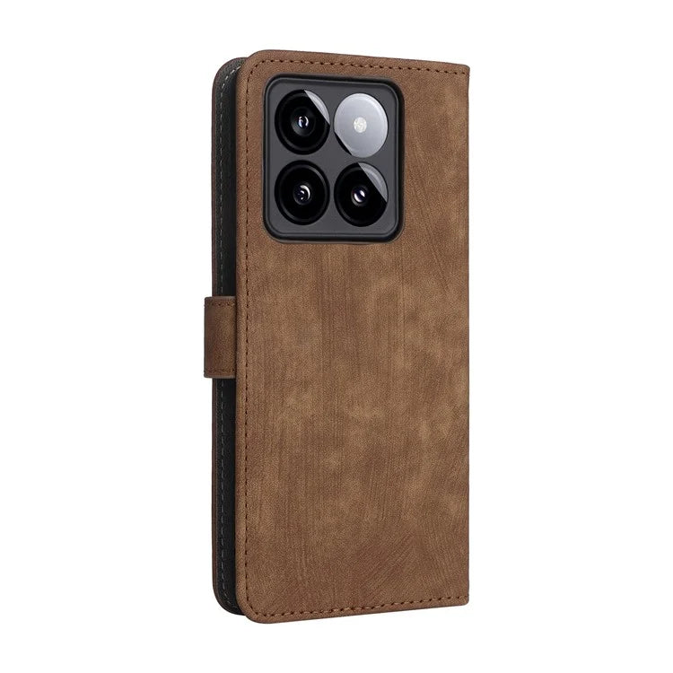 For Xiaomi 14T Wallet Case RFID Blocking PU Leather Cover Stand View