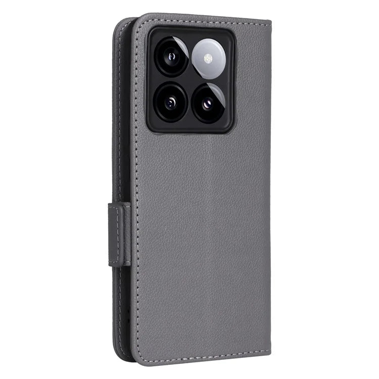 For Xiaomi 14T Pro Case Litchi Texture PU Leather Wallet Flip Phone Cover