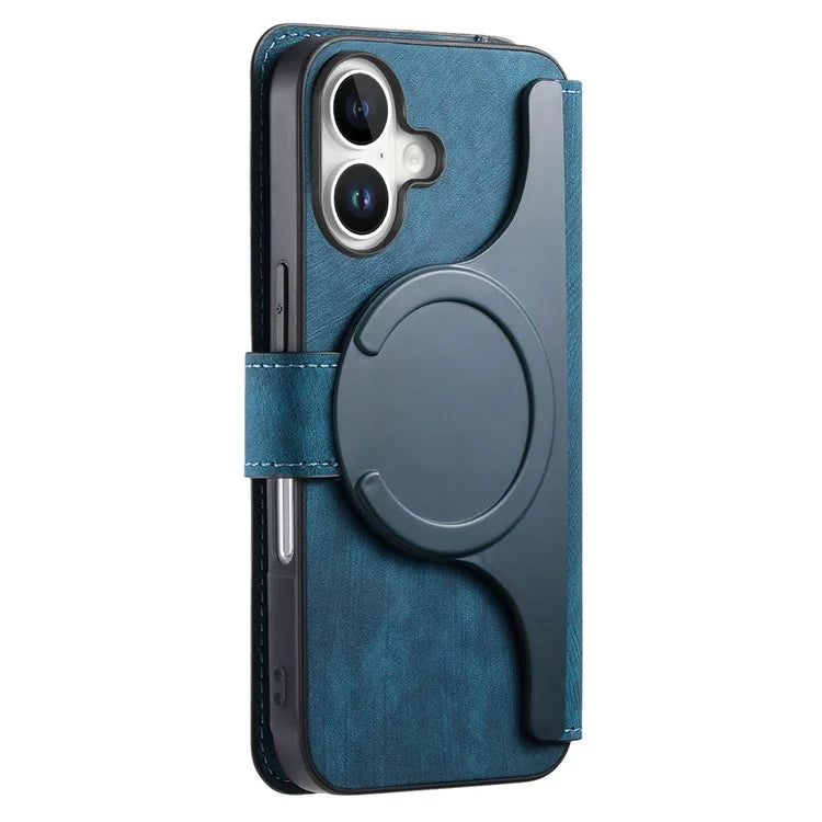 CASENEO For iPhone 16 Case Detachable Wallet Leather+TPU Phone Cover